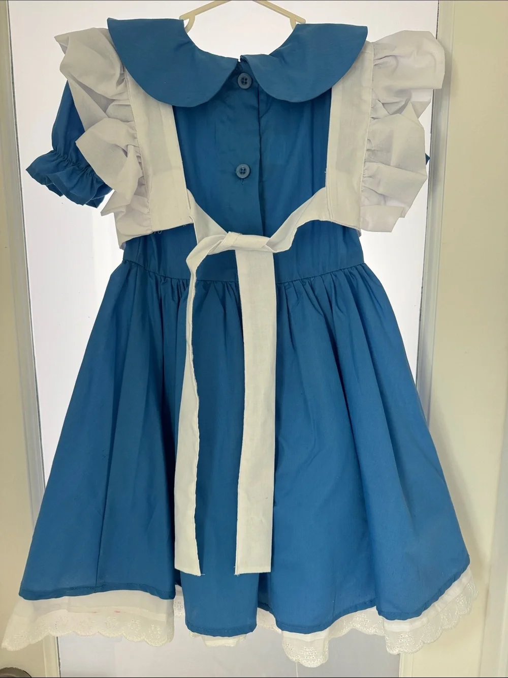 Alice in Wonderland Costume Blue Kids Theater Dress with White Apron